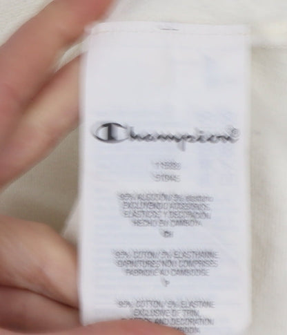 Womens UK Size S Champion Ivory Basic T-Shirt