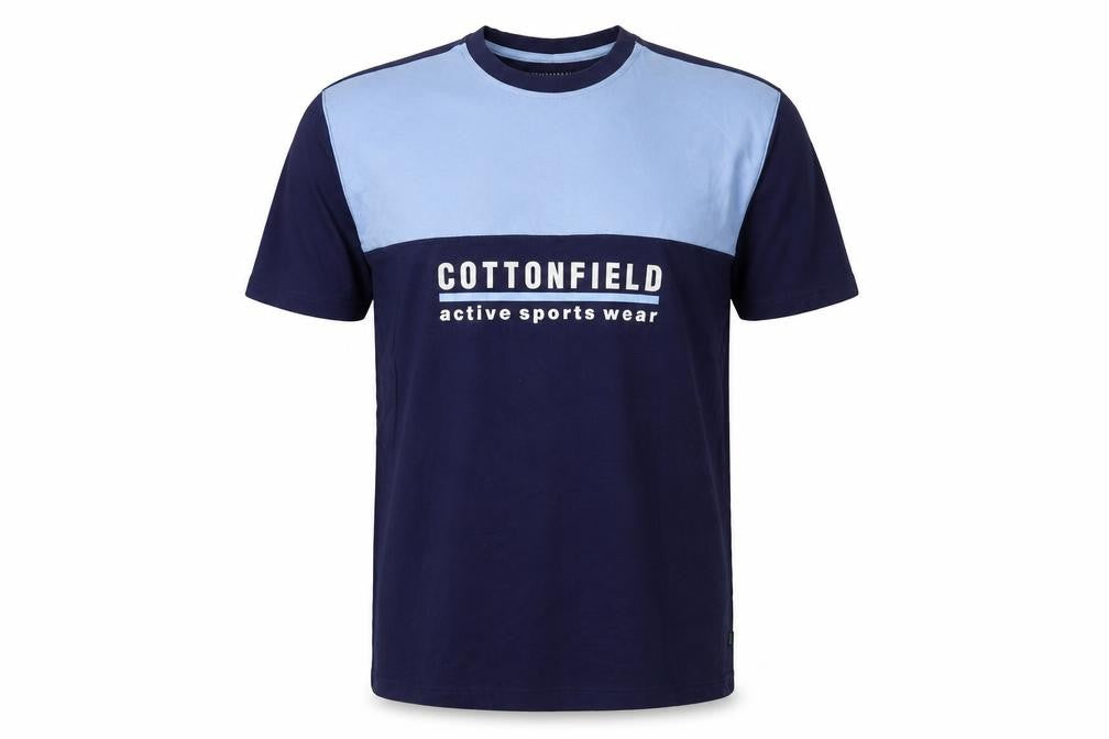 Mens UK Size L Cottonfield Blue  T-Shirt