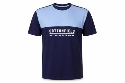 Mens UK Size L Cottonfield Blue  T-Shirt