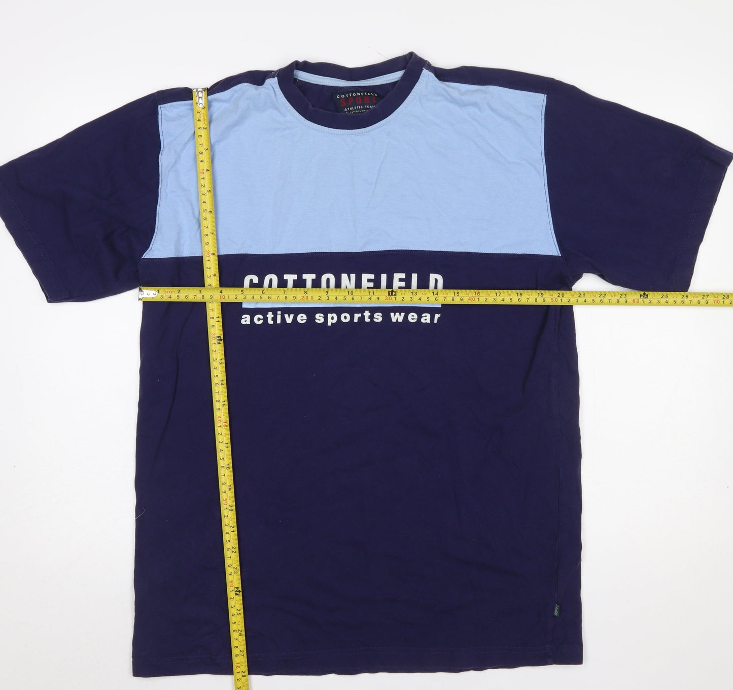 Mens UK Size L Cottonfield Blue  T-Shirt