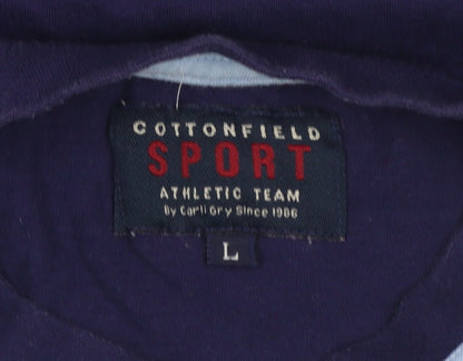 Mens UK Size L Cottonfield Blue  T-Shirt