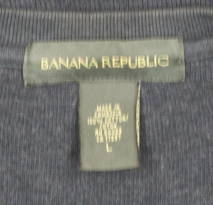 Mens UK Size L Banana Republic Blue Pullover Sweatshirt