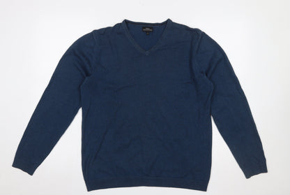 Mens UK Size M NEXT Blue Pullover Jumper