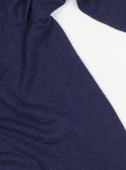 Phase Eight Women Blue Size 16 Cowl Neck Long Sleeve Tunic Top