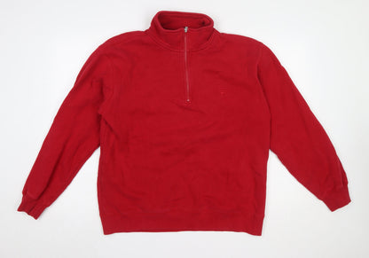 Mens UK Size M FILA Red Pullover Sweatshirt