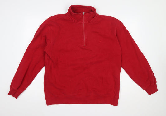 Mens UK Size M FILA Red Pullover Sweatshirt