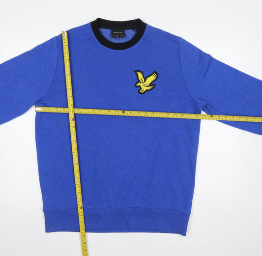 Mens UK Size L Lyle & Scott Blue Pullover Sweatshirt