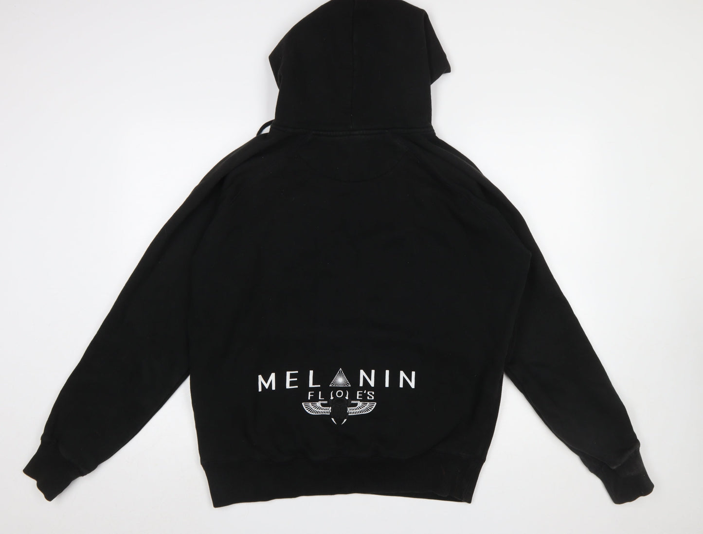 Mens UK Size L Melanin Floe's Black Pullover Hoodie