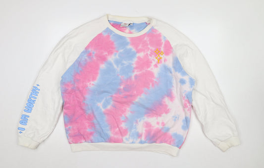 Womens UK Size 2XL Luke Franchina Multicoloured Pullover Sweatshirt
