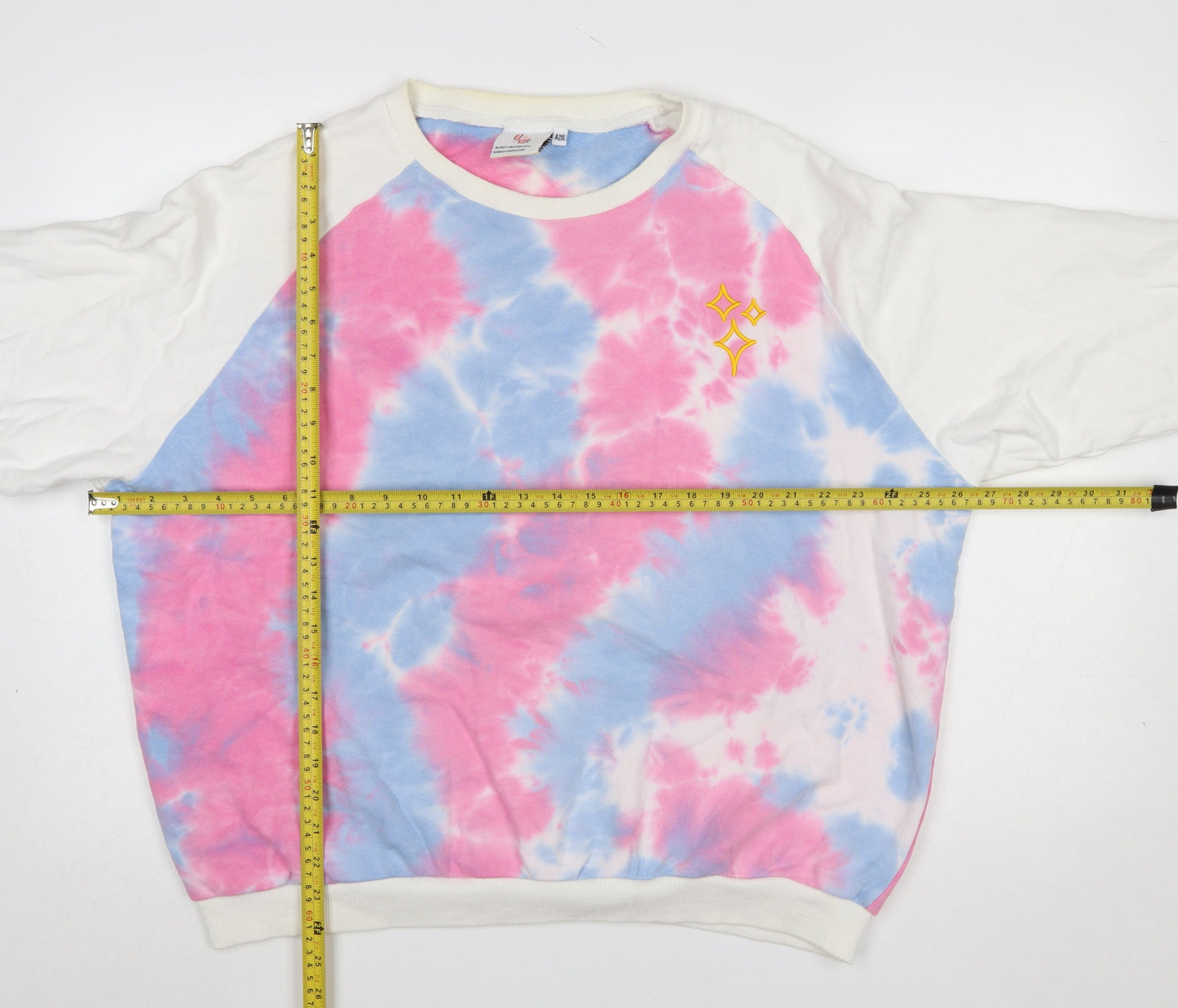Womens UK Size 2XL Luke Franchina Multicoloured Pullover Sweatshirt