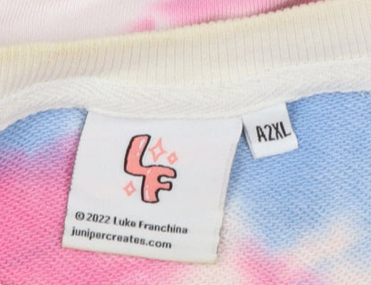Womens UK Size 2XL Luke Franchina Multicoloured Pullover Sweatshirt
