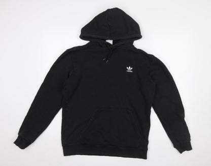 Mens UK Size M adidas Black Pullover Hoodie