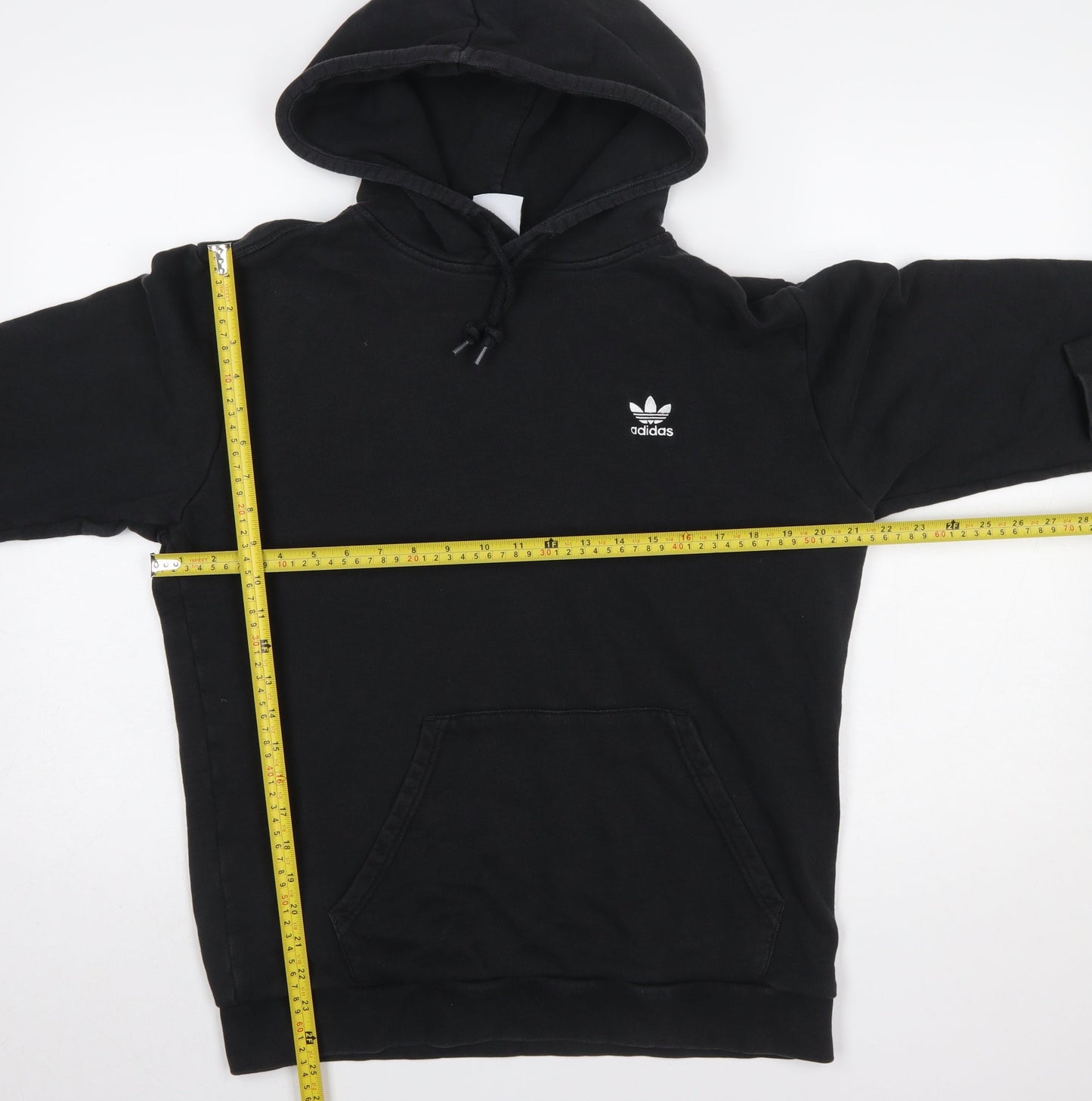 Mens UK Size M adidas Black Pullover Hoodie