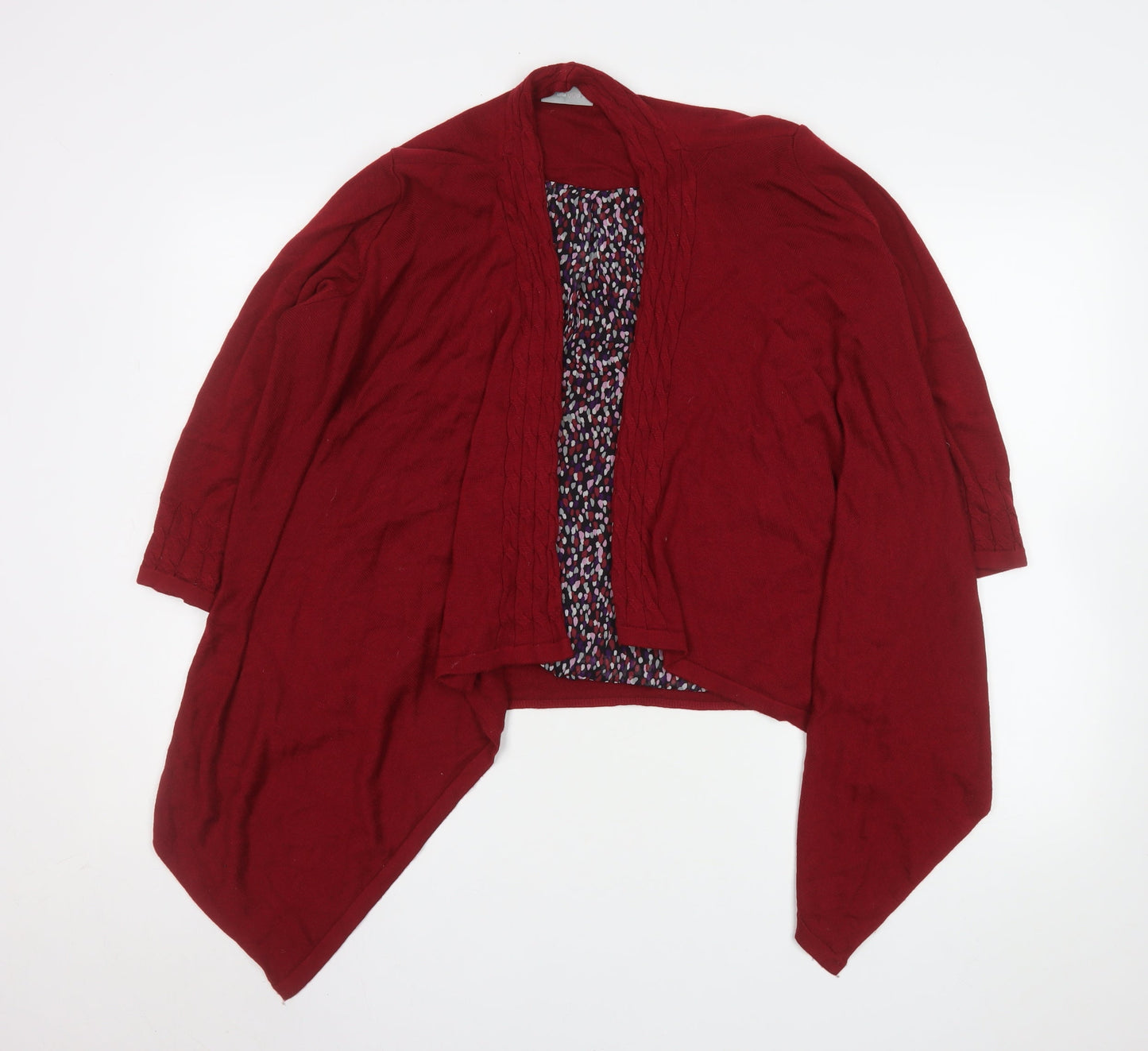 Womens UK Size 18 Marks and Spencer Red Wrap Blouse
