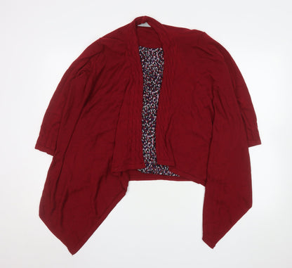 Womens UK Size 18 Marks and Spencer Red Wrap Blouse