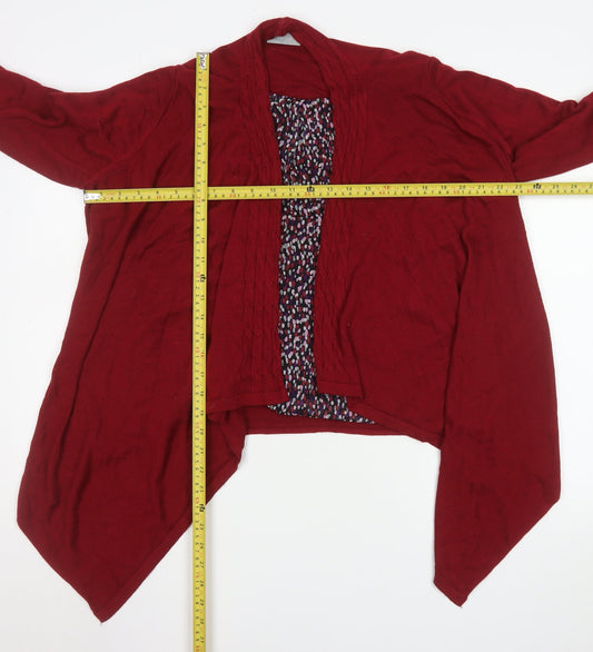Womens UK Size 18 Marks and Spencer Red Wrap Blouse