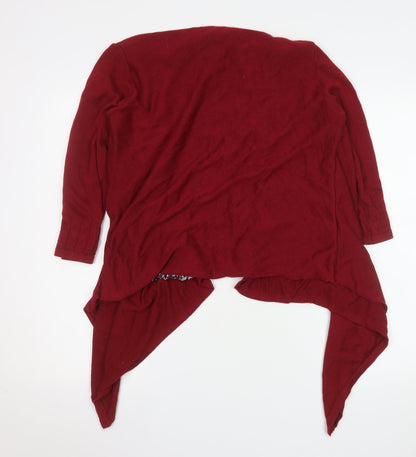 Womens UK Size 18 Marks and Spencer Red Wrap Blouse