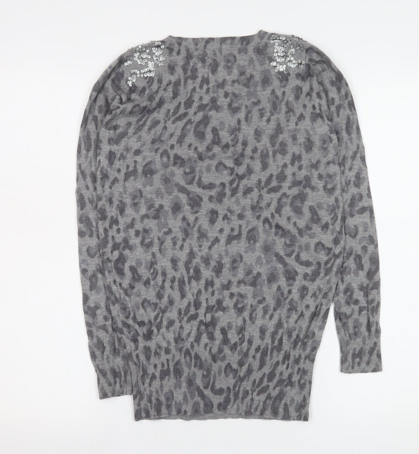 Womens UK Size S Oasis Grey Basic Blouse