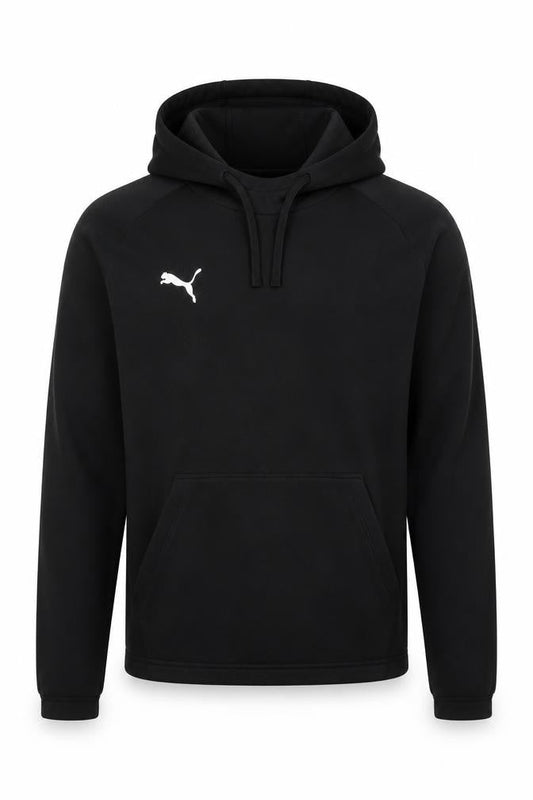 Puma Men’s Black M Basic Hoodie Jacket Lightweight Fleece Regular Fit