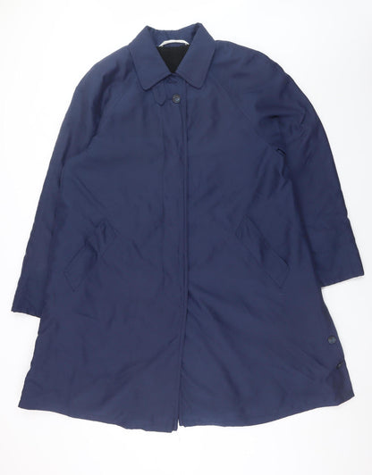 Womens UK Size 12 Marks and Spencer Blue Overcoat