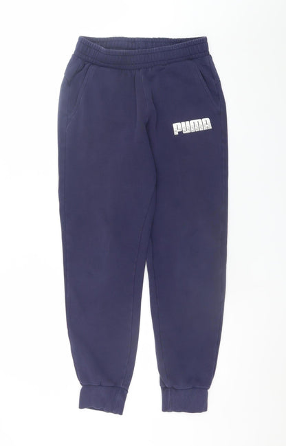 Puma Men's Blue Jogger Sweatpants Size S Regular Fit