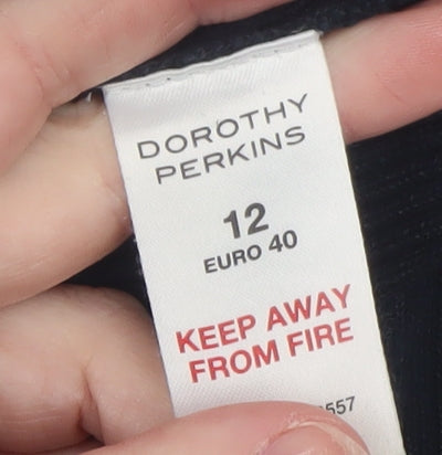 Womens UK Size 12 Dorothy Perkins Black Pullover Jumper