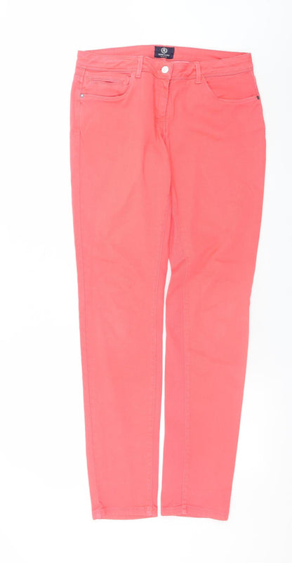 Henri Lloyd Womens Pink Skinny Jeans Size 12 Stretch Cotton