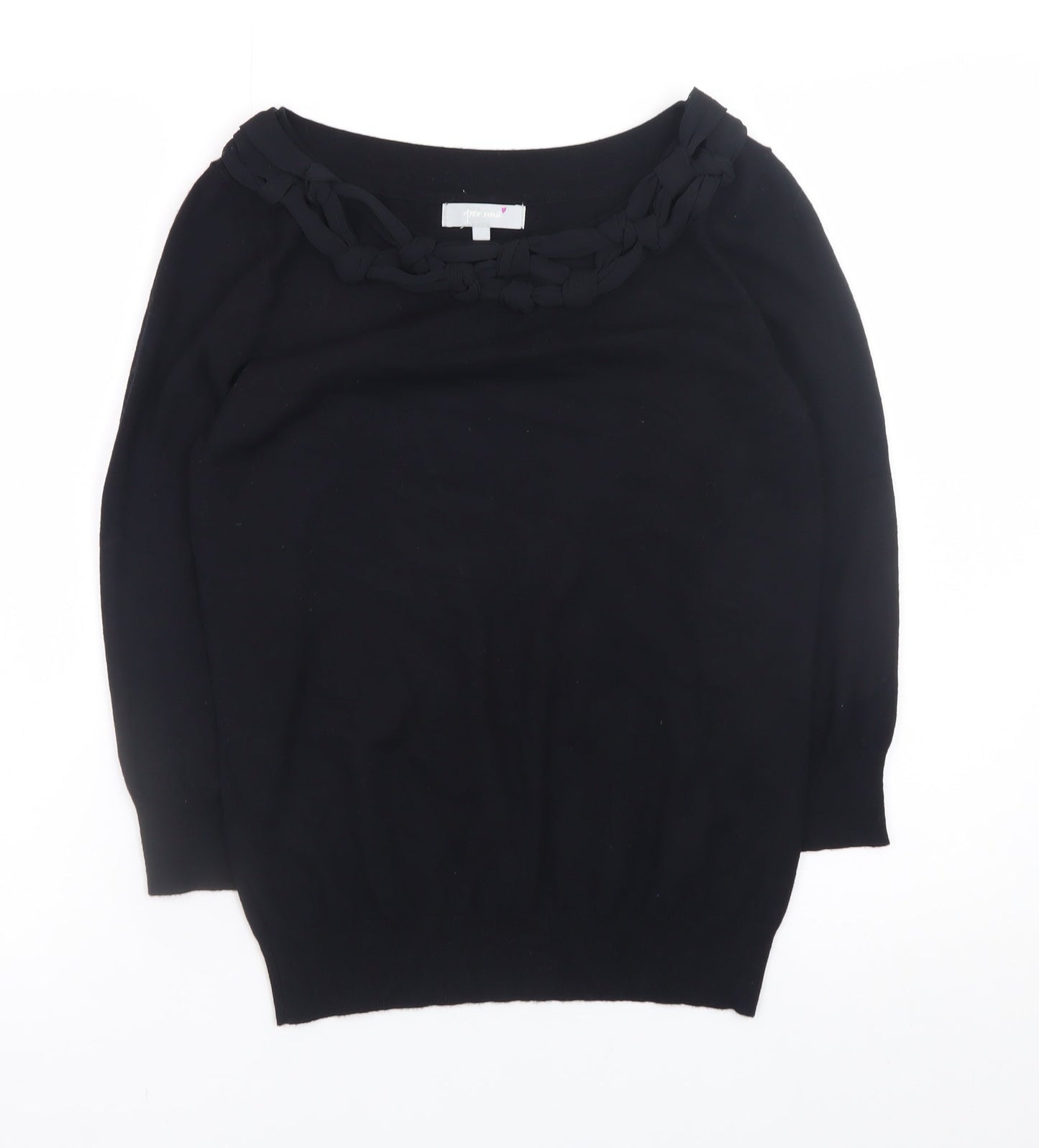 Womens UK Size 12 Marks and Spencer Black Pullover Jumper