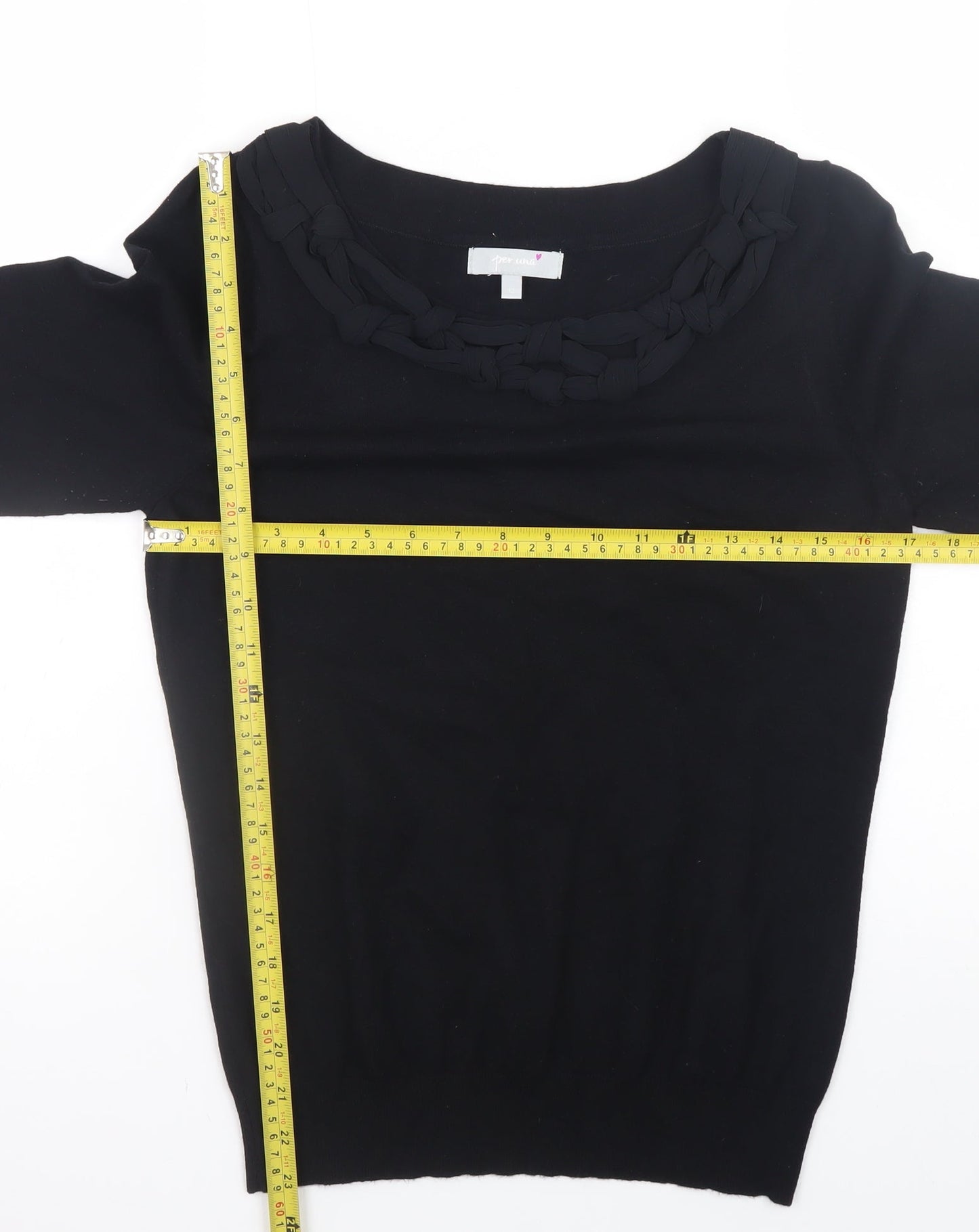 Womens UK Size 12 Marks and Spencer Black Pullover Jumper