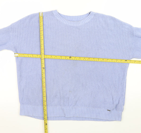Womens UK Size M Hollister Blue Pullover Jumper