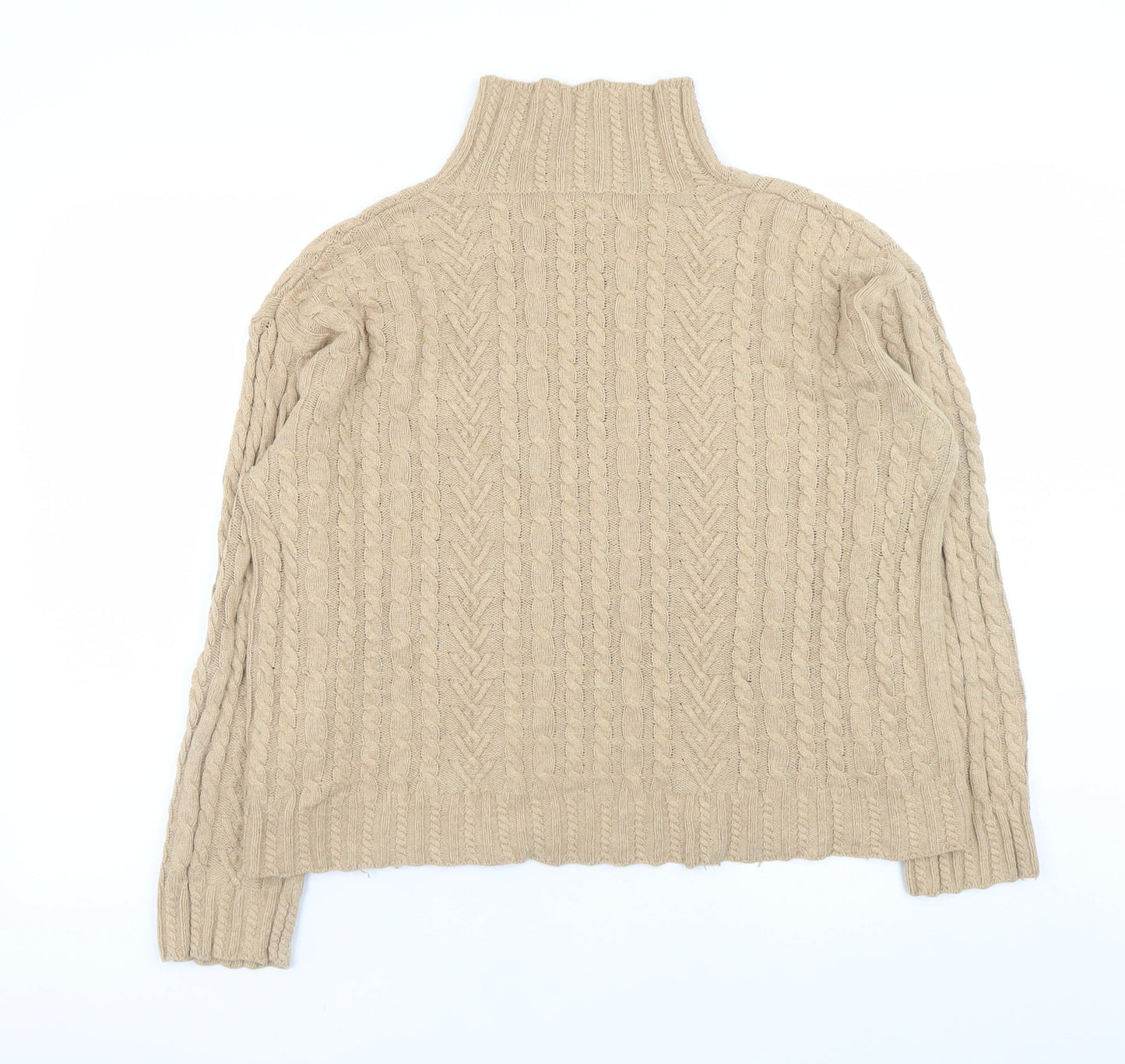 Womens UK Size M Marks and Spencer Beige Pullover Jumper
