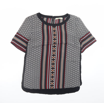 Oasis Women's Multicoloured Geometric Tunic Blouse Size 12