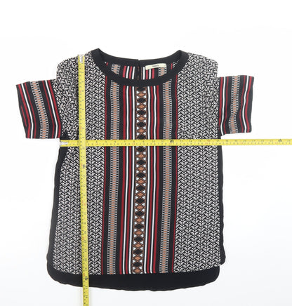 Oasis Women's Multicoloured Geometric Tunic Blouse Size 12