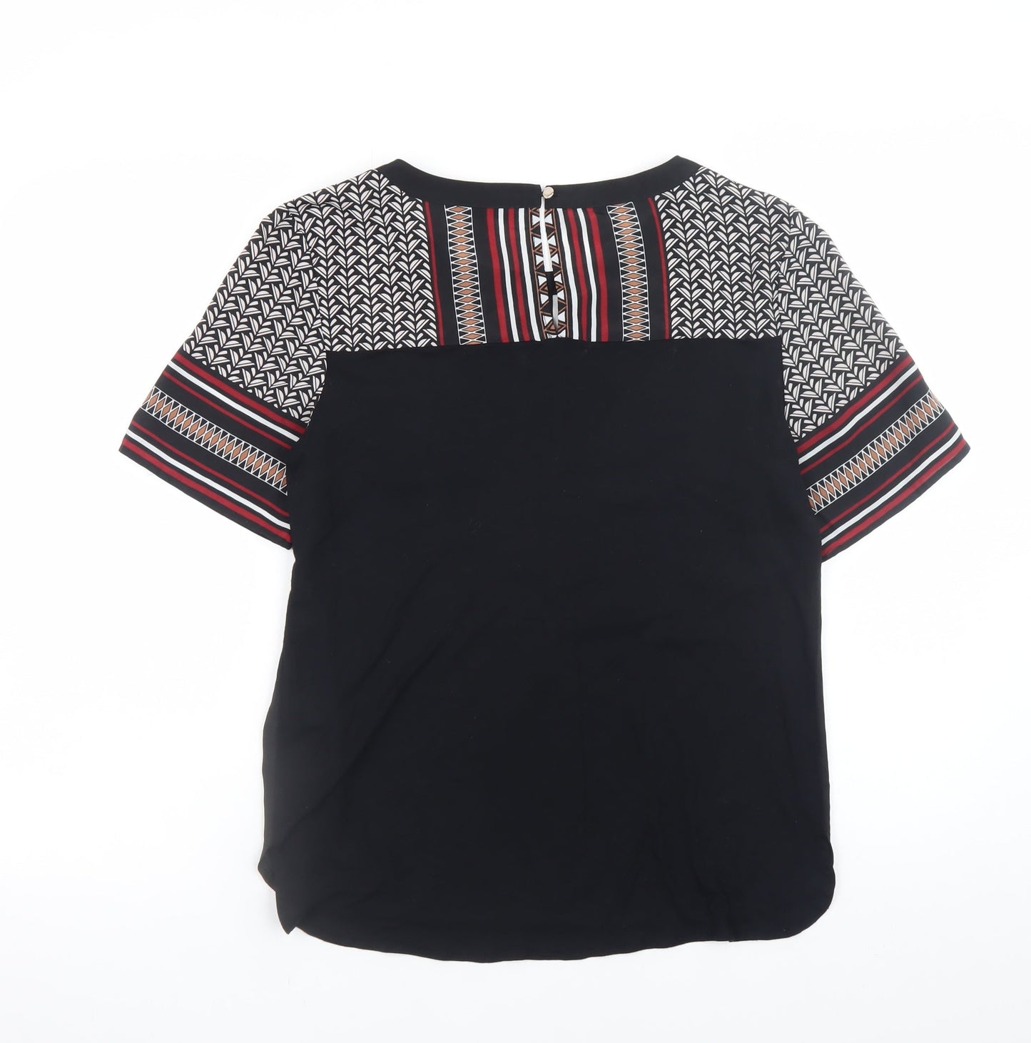 Oasis Women's Multicoloured Geometric Tunic Blouse Size 12
