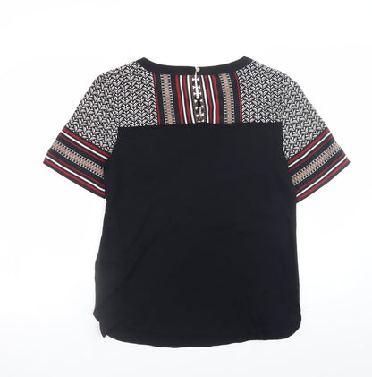 Oasis Women's Multicoloured Geometric Tunic Blouse Size 12