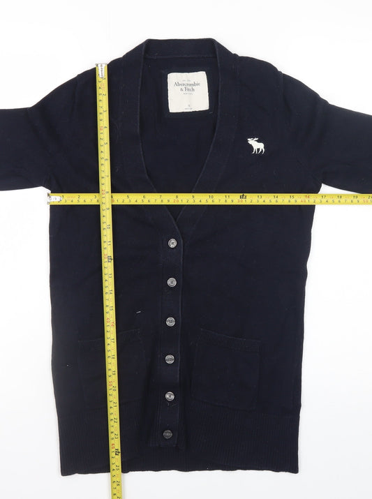 Womens UK Size M Abercrombie & Fitch Black Cardigan Jumper