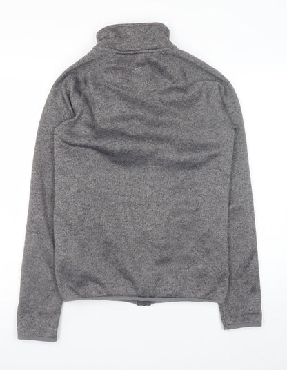 Mens UK Size S Workout Grey Basic Jacket
