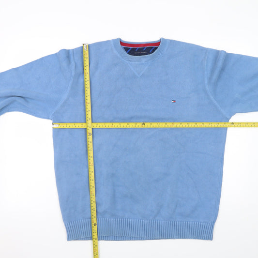 Mens UK Size XL Tommy Hilfiger Blue Pullover Jumper