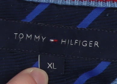 Mens UK Size XL Tommy Hilfiger Blue Pullover Jumper