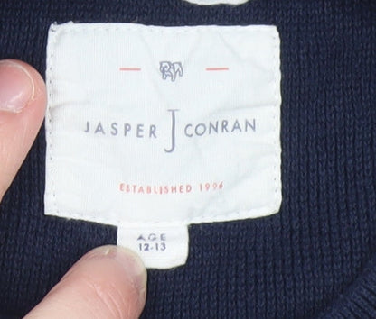 Boys UK Size 12-13 Years Jasper Conran Blue Pullover Jumper