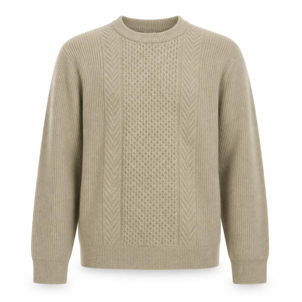 Mens UK Size L Marks and Spencer Beige Pullover Jumper