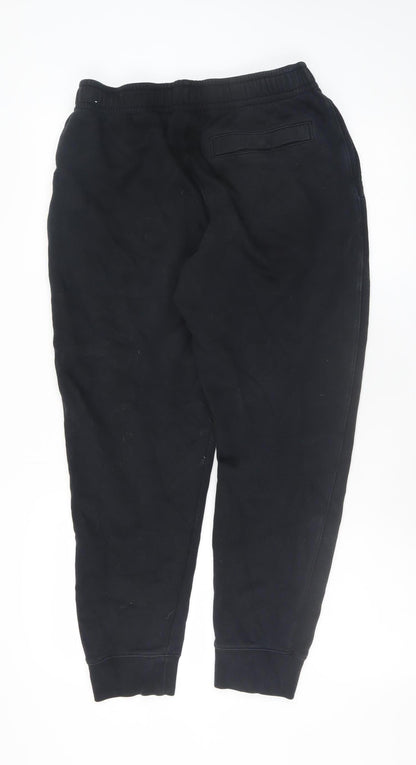 Mens UK Size M Nike Regular Fit Jogger Black Trousers