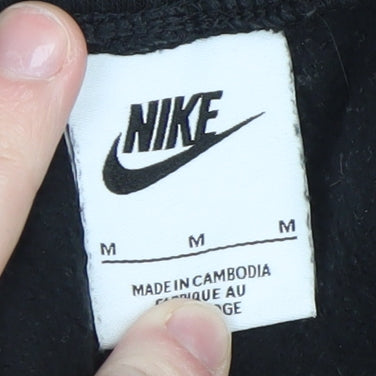 Mens UK Size M Nike Regular Fit Jogger Black Trousers