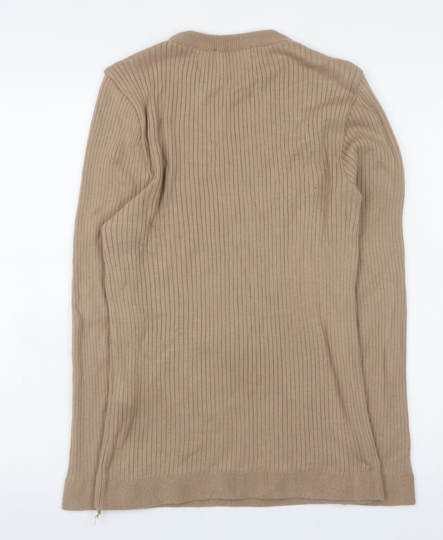 Mens UK Size S Topman Beige Pullover Jumper