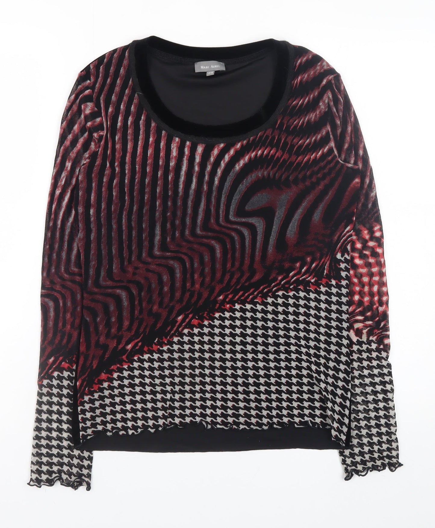 Womens UK Size 12 Marc Aurel Multicoloured Basic Blouse