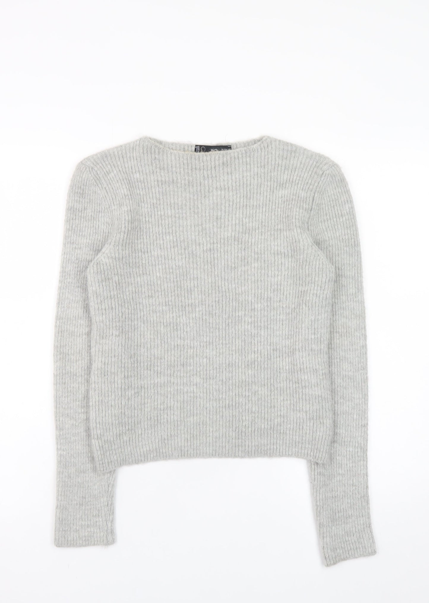 Womens UK Size XS MNG Grey Pullover Jumper