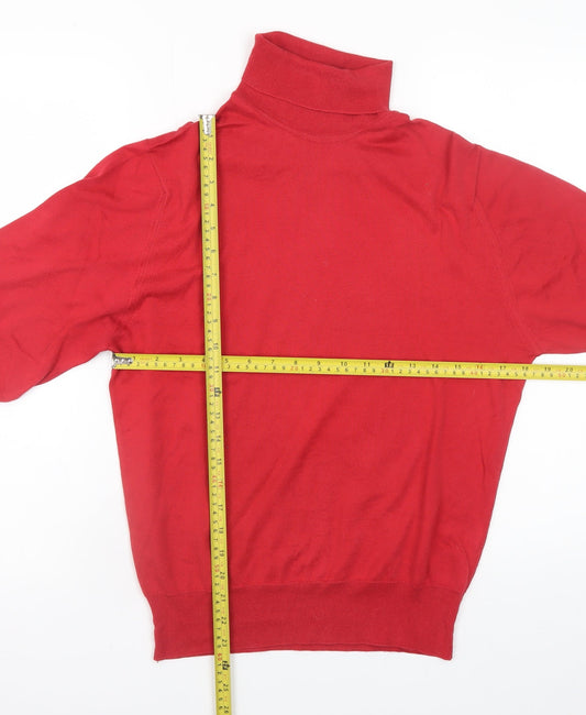 Womens UK Size 10 Jaeger Red Pullover Jumper