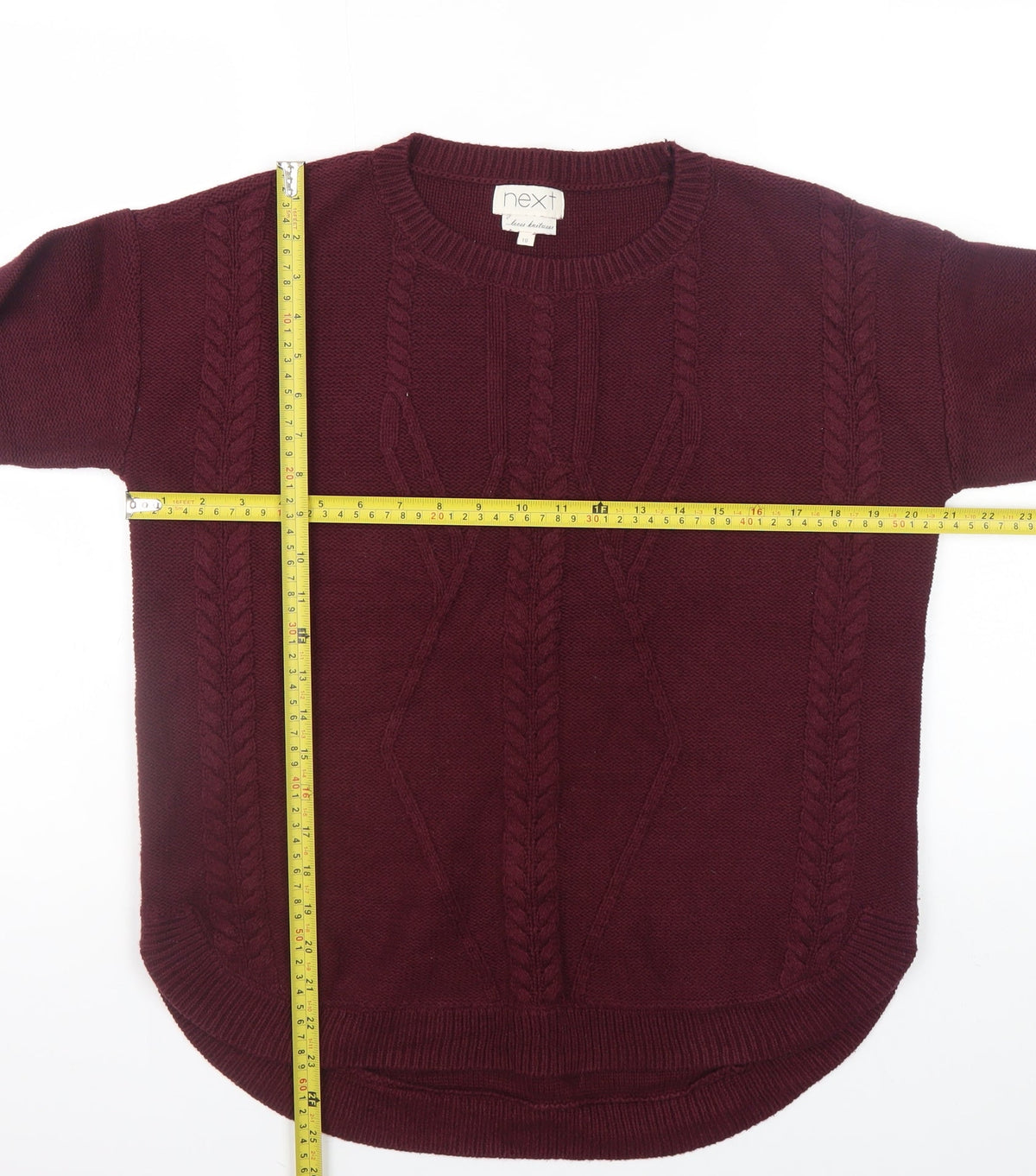Womens UK Size 10 NEXT Red Pullover Jumper