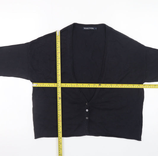 Womens UK Size S Woolovers Black Cardigan Jumper