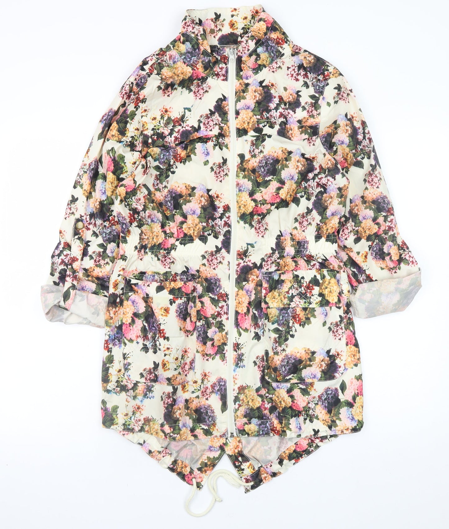 Womens UK Size 10 Brave Soul Multicoloured Anorak Coat